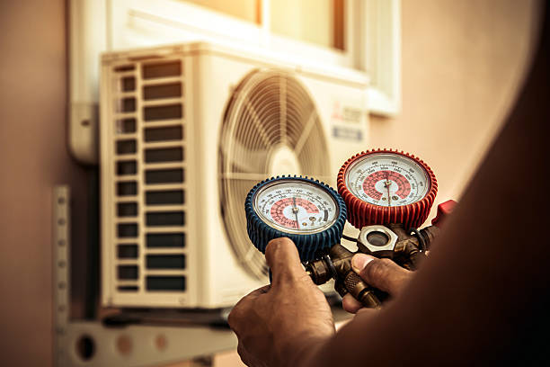 Professional Hvac Repair technician working in Yoder, CO